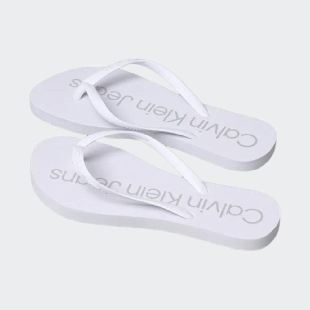 Chinelo Flip Flop Slim Calvin Klein Borracha Branco 3