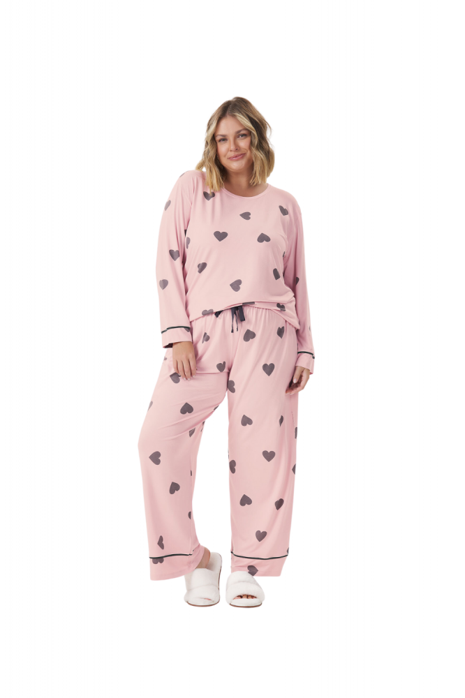 Pijama Feminino Plus Size Love Your Self
