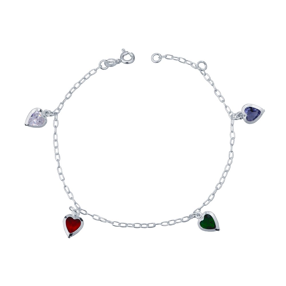 PULSEIRA PRATA ZIRCÔNIAS COLORIDAS Prata 1