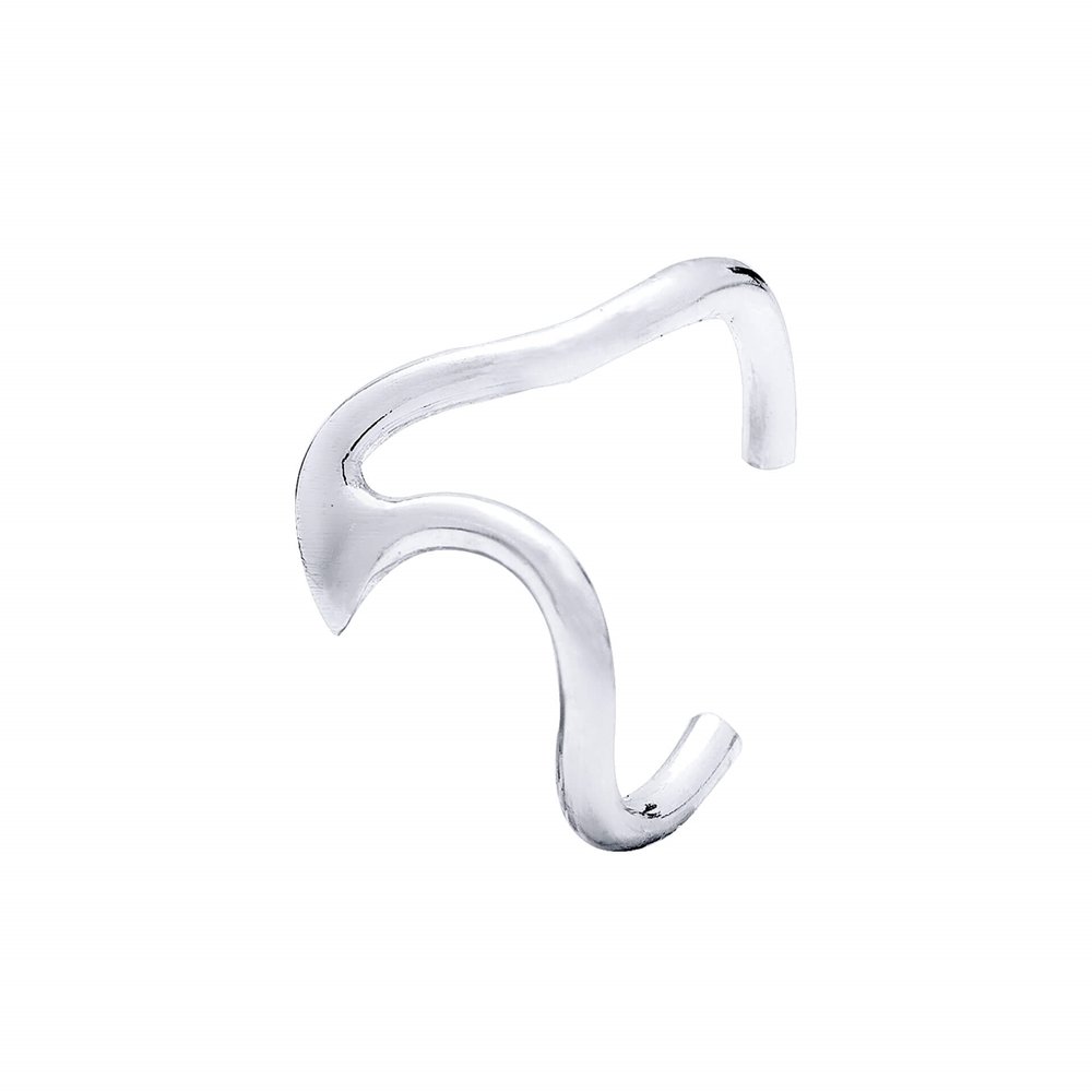 BRINCO PIERCING FAKE PRATA ONDA DO MAR