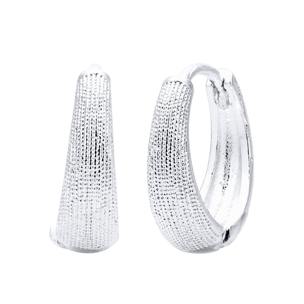 BRINCO PRATA LEVE ARGOLA CLICK TRABALHADA