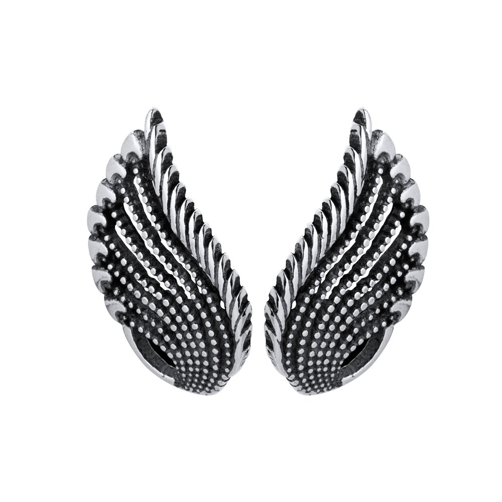 BRINCO PRATA FOLHA ENVELHECIDO Prata 2