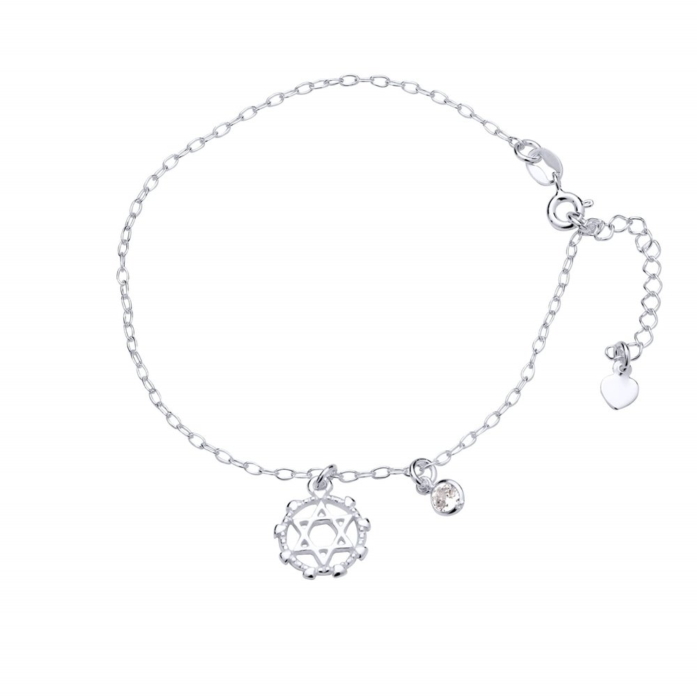 PULSEIRA PRATA ESTRELA COM ZIRCÔNIA Prata 1