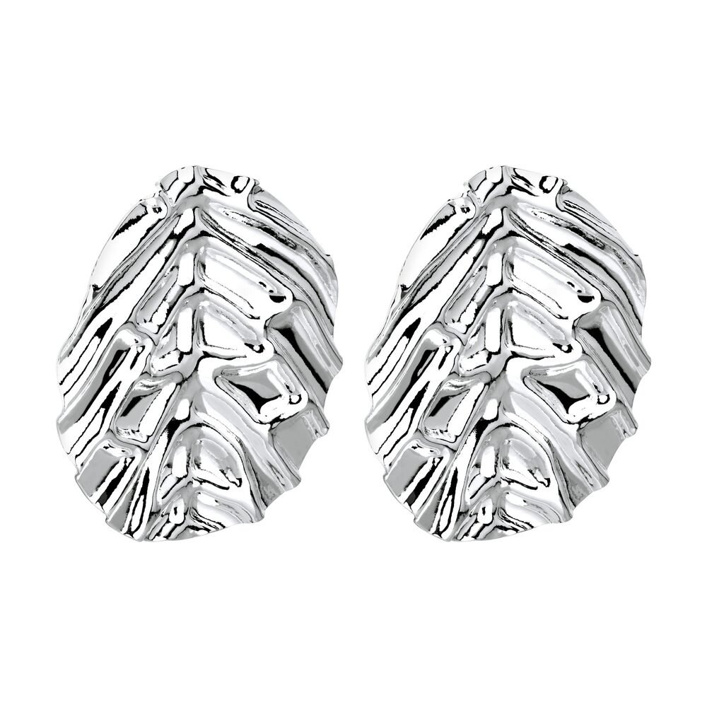 Brinco Prata Leve Redondo Chapa Com Detalhes Prata 2