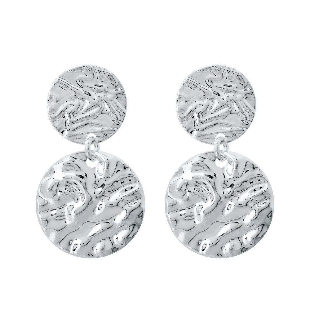 Brinco Prata Leve Redondo Pendurado Prata 1