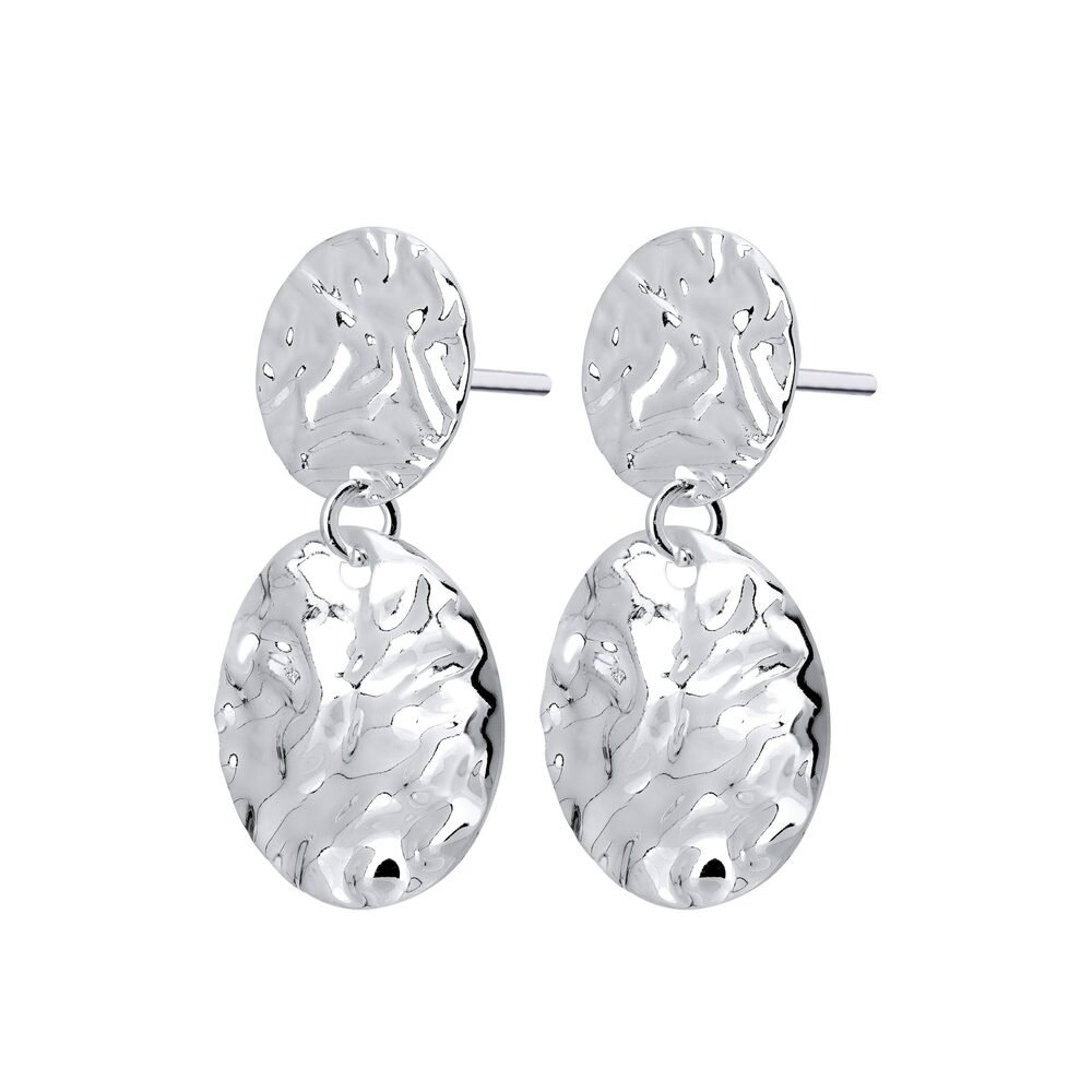 Brinco Prata Leve Redondo Pendurado Prata 2