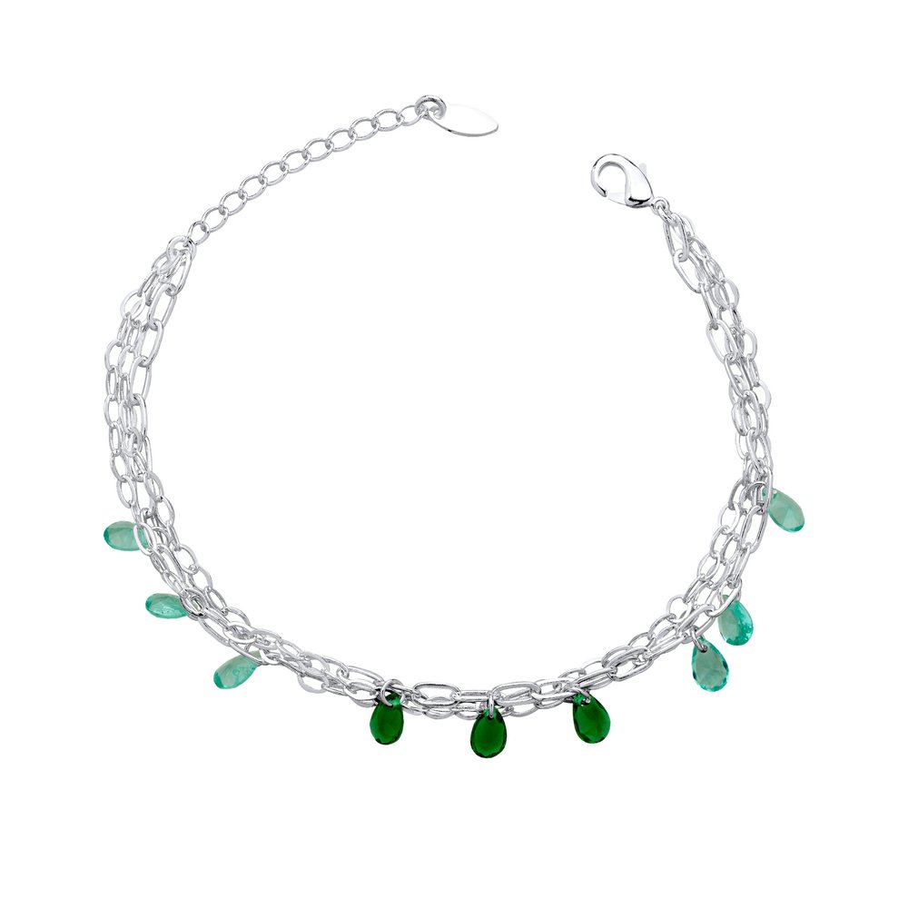 Pulseira Prata Leve Colors Cherry