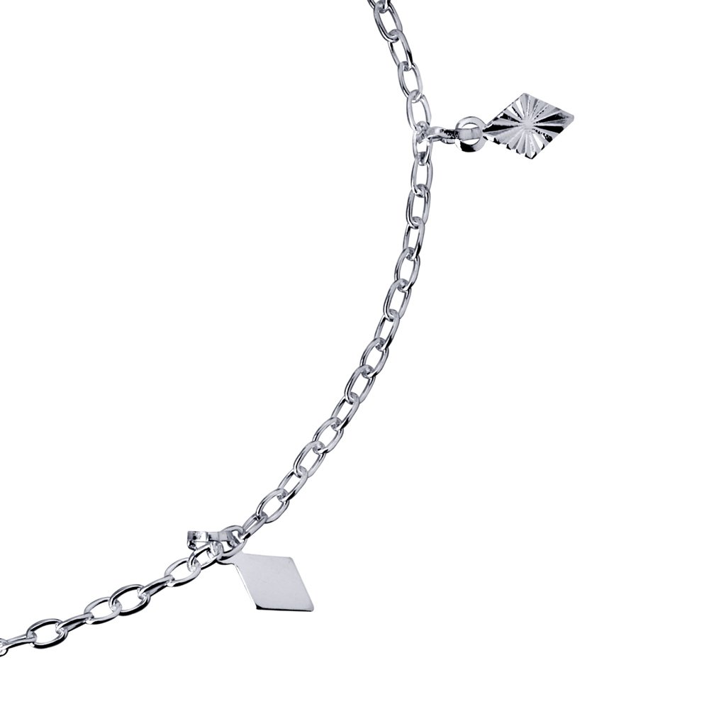 Pulseira Prata Infantil Pingentes Prata 2