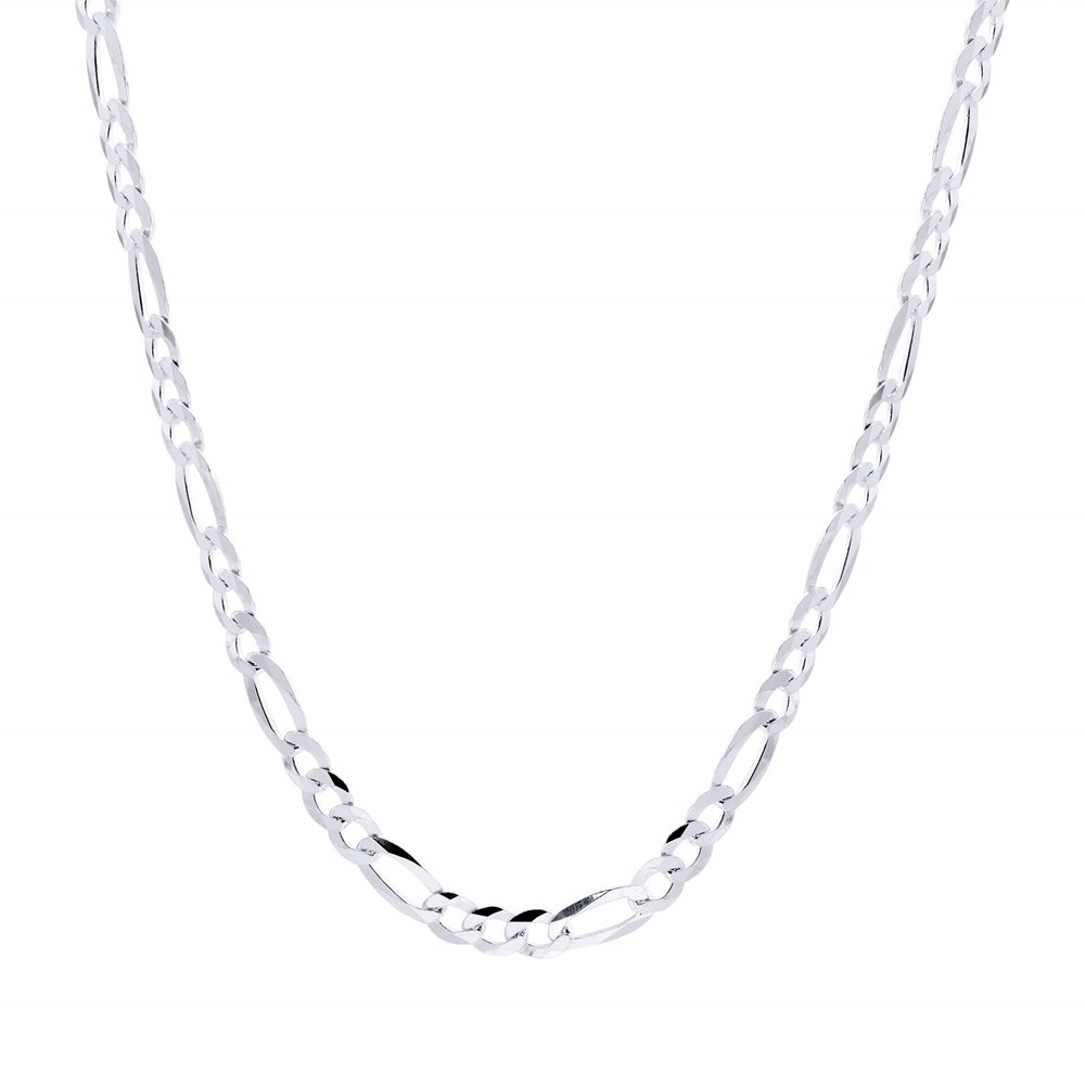 Corrente Prata Masculina Fígaro 70Cm Prata 1