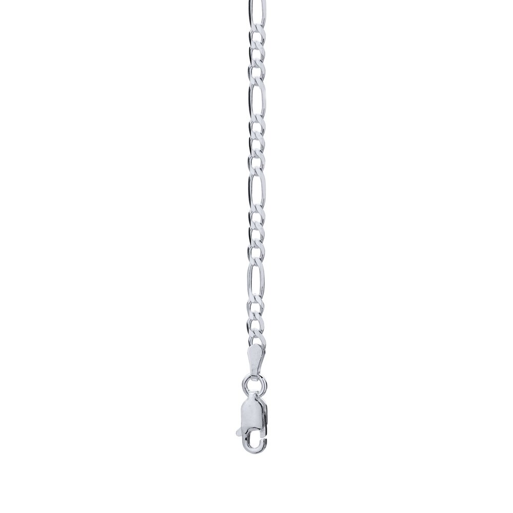 Corrente Prata Masculina Figaro 70 Cm Prata 2