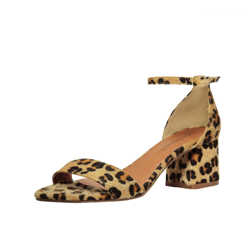 Sandália Salto Baixo Grosso Luiza Sobreira Onça Mod. 517 Multicores 1
