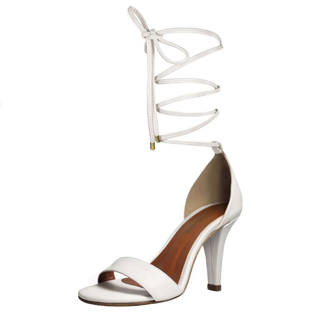 Sandália Troca Tira Salto Alto Fino Luiza Sobreira Off White Mod. 1053-2 Branco 2