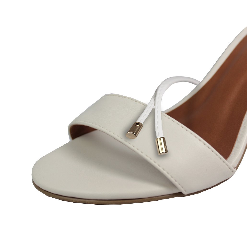 Sandália Troca Tira Salto Alto Fino Luiza Sobreira Off White Mod. 1053-2 Branco 7