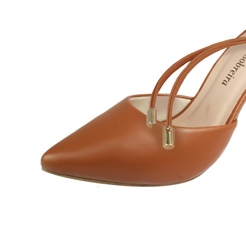 Scarpin Troca Tira Salto Alto Fino Luiza Sobreira Caramelo Mod. 1061-2 Marrom 7