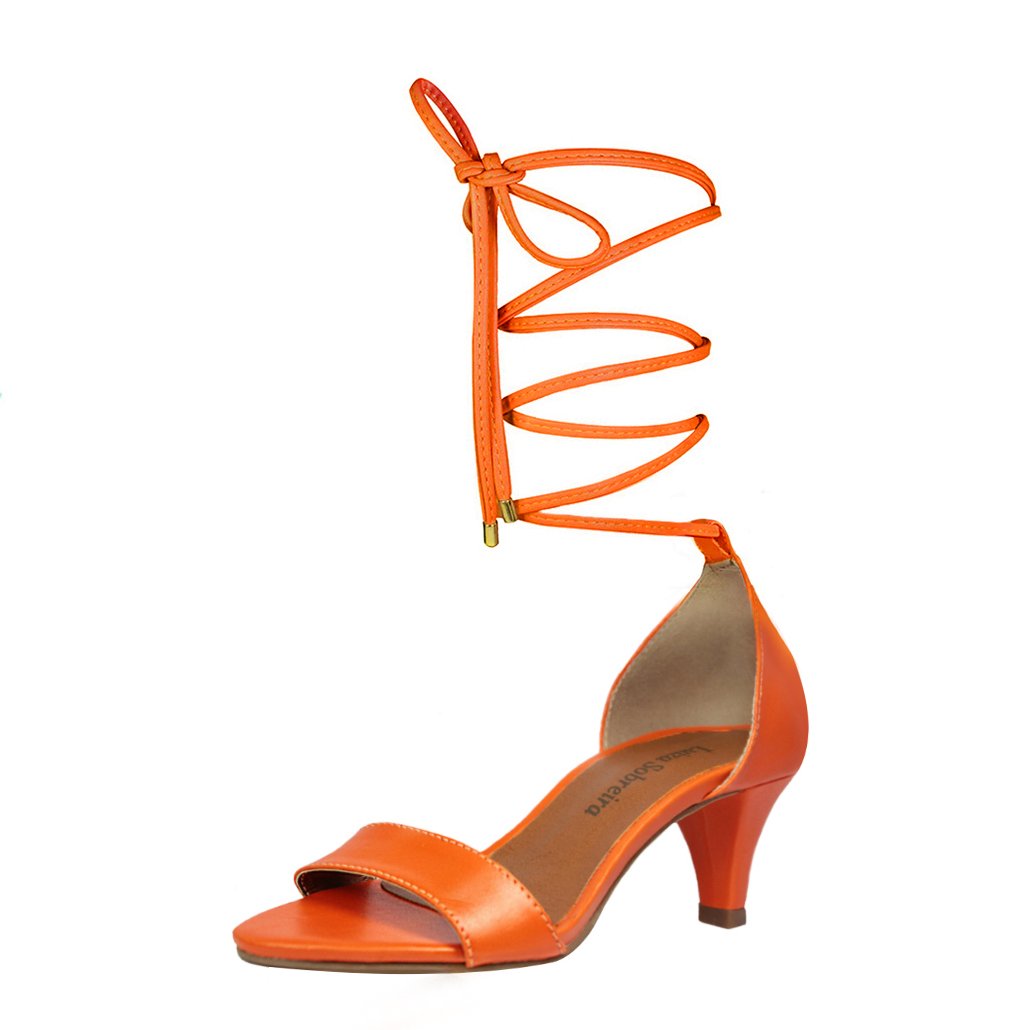 Sandália Troca Tira Salto Baixo Fino Luiza Sobreira Laranja Mod. 2017-2 Laranja 2