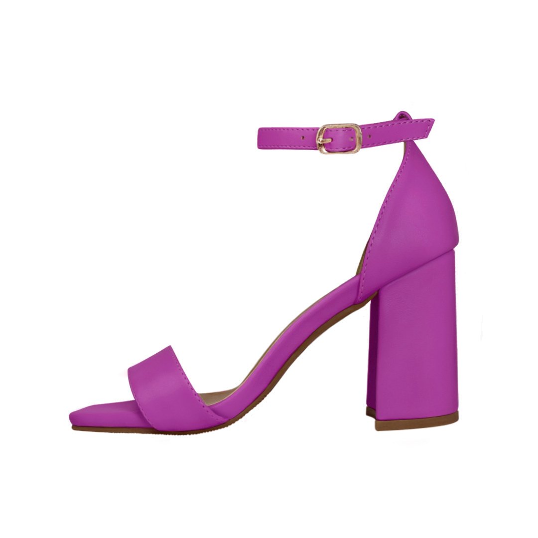 Sandália Salto Alto Grosso Luiza Sobreira Roxa Mod. 2163 Roxo 2