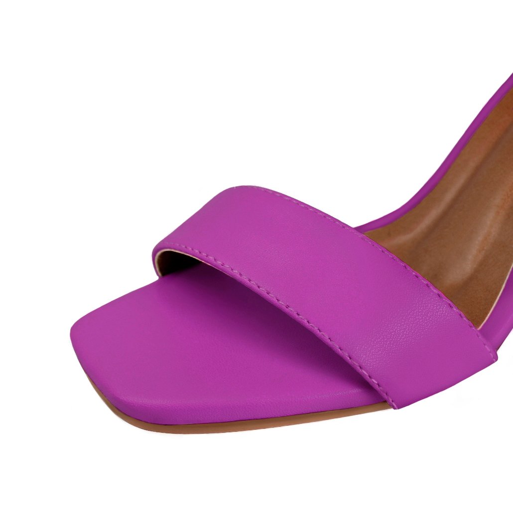 Sandália Salto Alto Grosso Luiza Sobreira Roxa Mod. 2163 Roxo 4