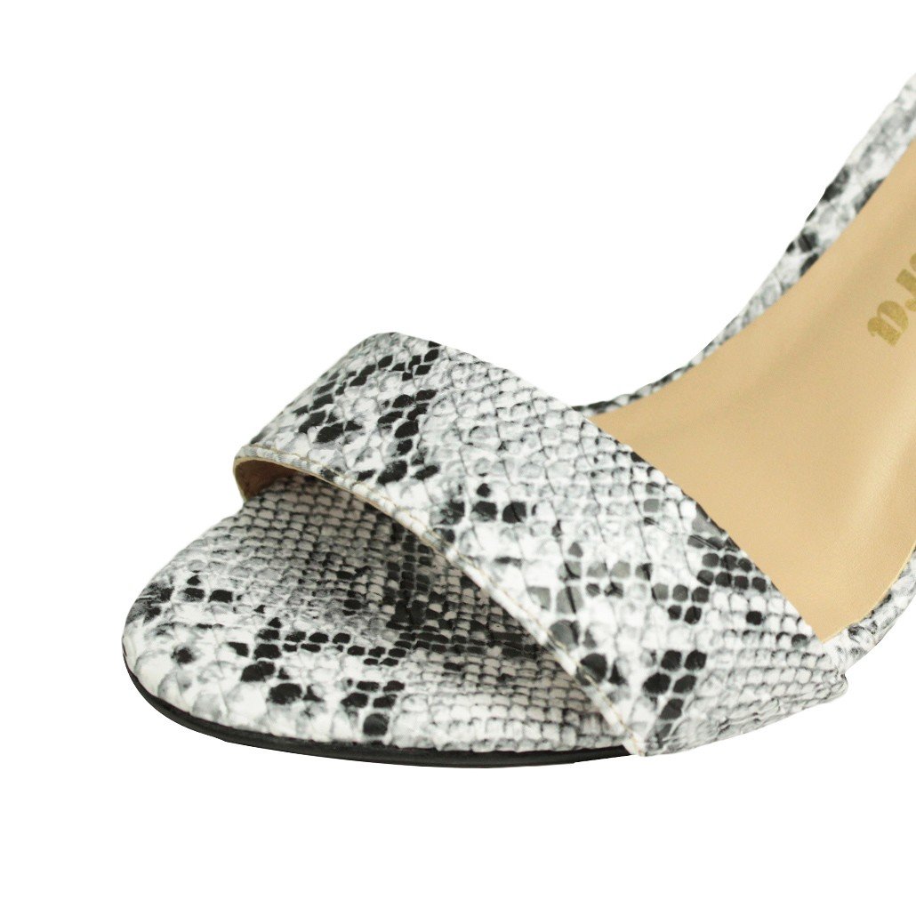 Sandália Salto Alto Fino Luiza Sobreira Cobra Mod. 40123 Multicores 4