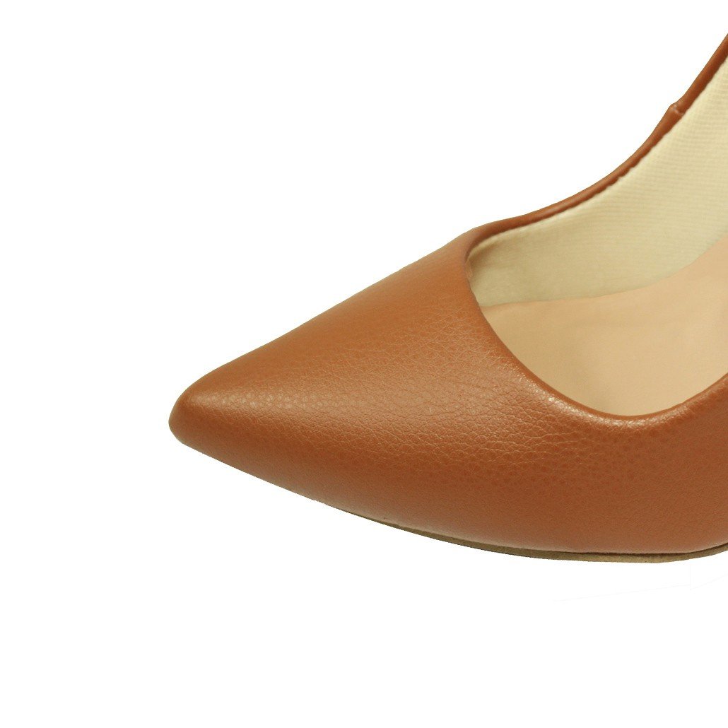 Scarpin Salto Alto Fino  Luiza Sobreira Caramelo Mod. 1058 Bege 4