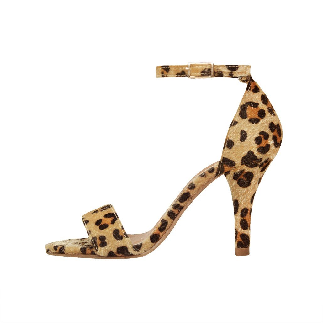 Sandália Salto Alto Fino Luiza Sobreira Onça Mod. 525 Multicores 2