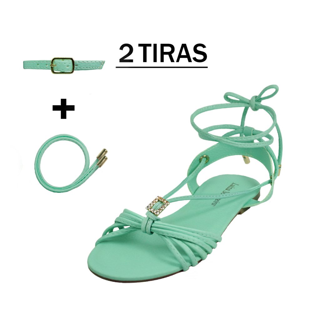 Rasteira Strass Troca Tira Luiza Sobreira Verde Mod. 2050-2 Verde 5