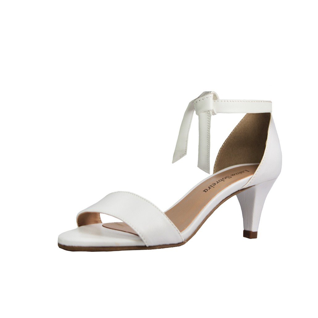 Sandália Troca Tira Salto Baixo Fino Luiza Sobreira Branca Mod. 2019-2 Branco 3