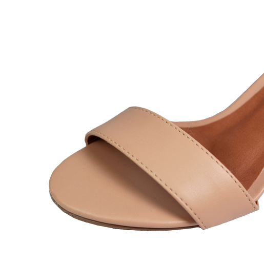 Sandália Salto Baixo Fino Luiza Sobreira Nude Mod. 2081 Bege 4