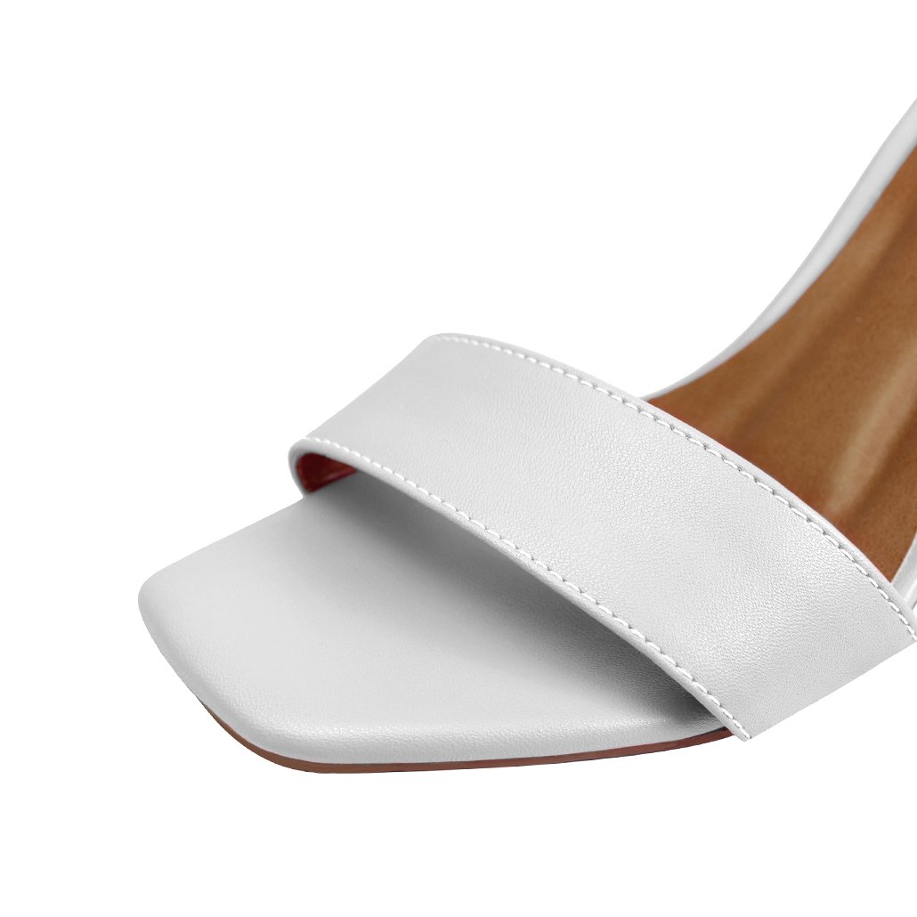 Sandália Salto Alto Fino Luiza Sobreira Branca Mod. 2137 Branco 4