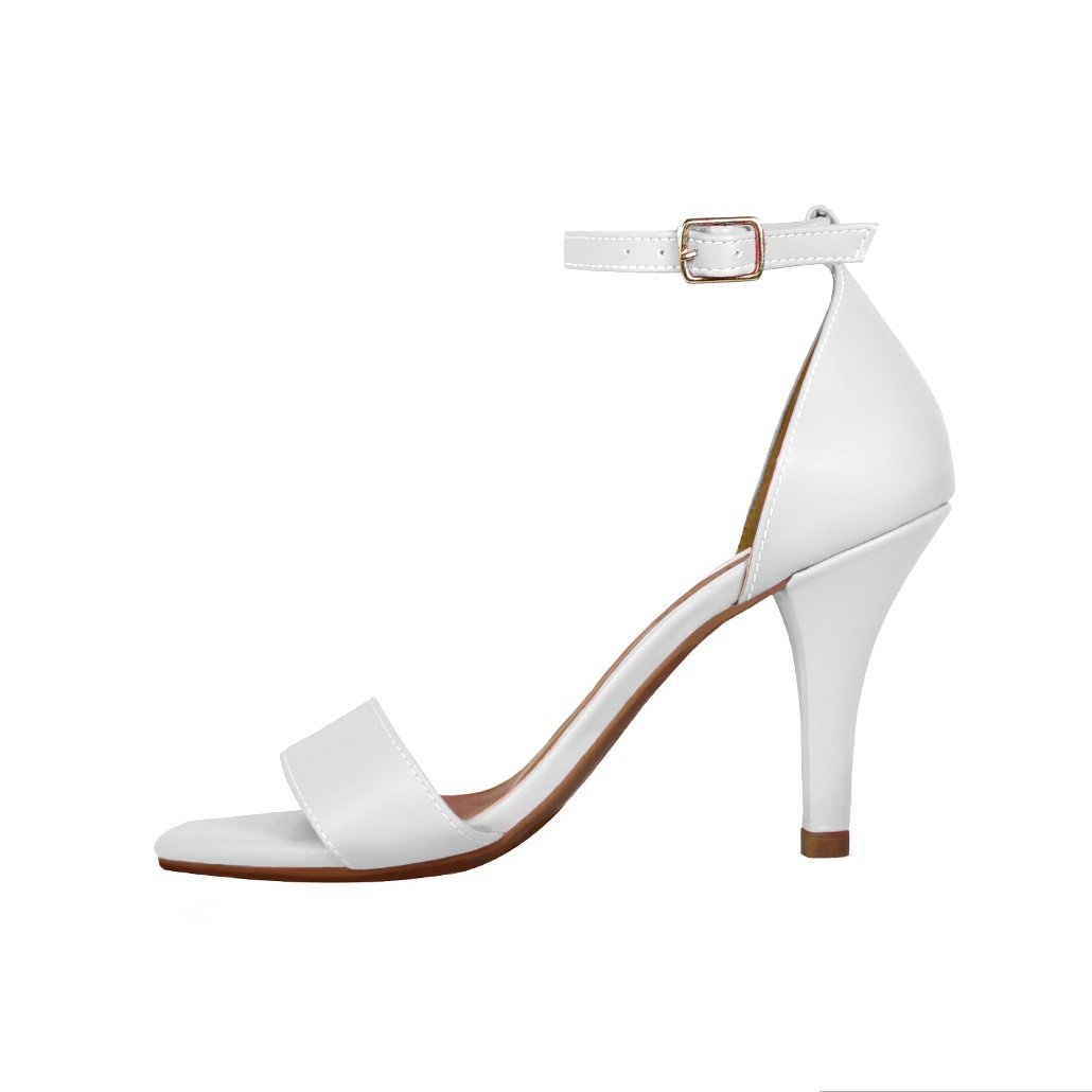 Sandália Salto Alto Fino Luiza Sobreira Branca Mod. 2137 Branco 2