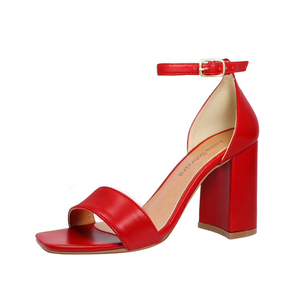 Sandália Salto Alto Grosso Luiza Sobreira Vermelha Mod. 2196 Vermelho 1