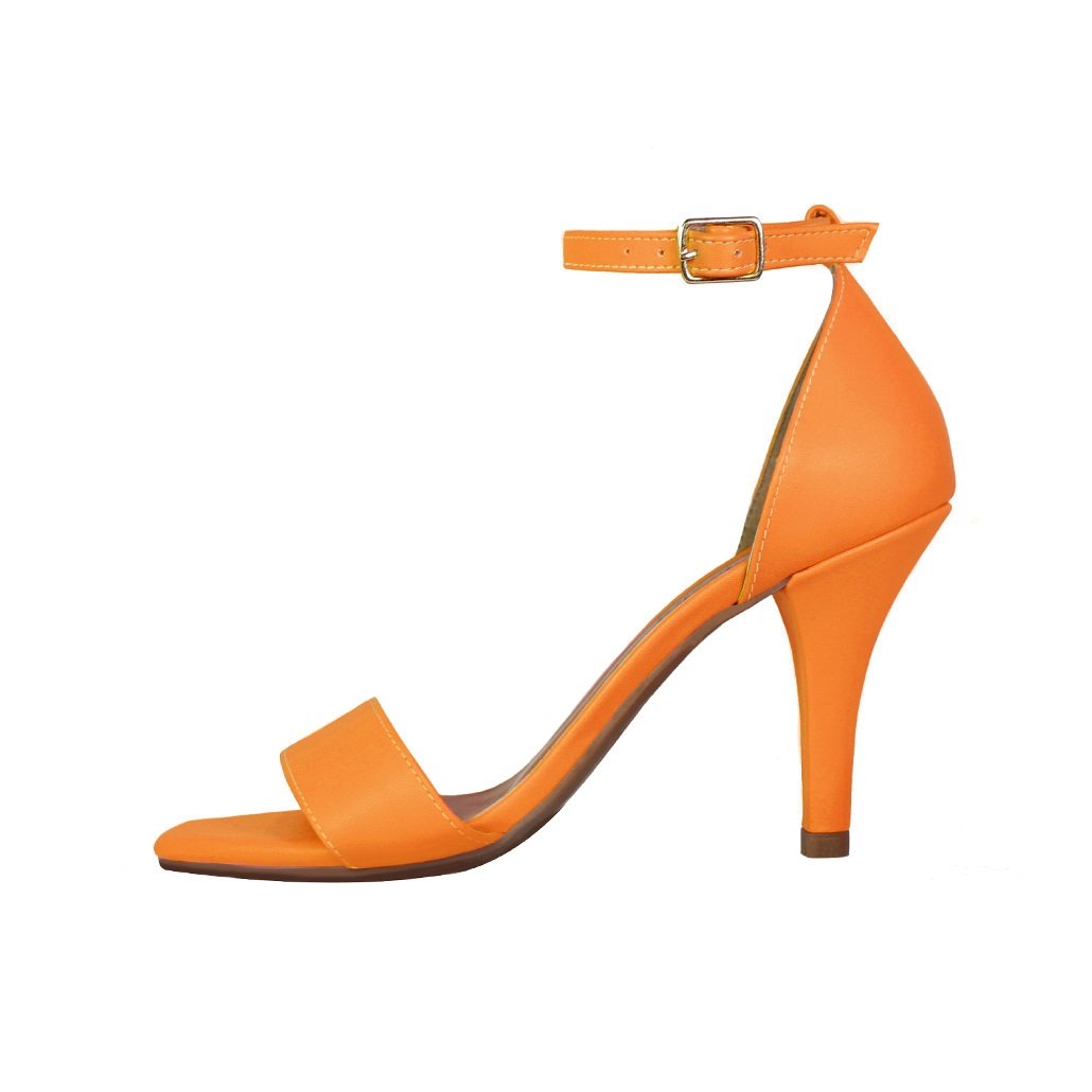 Sandália Salto Alto Fino Luiza Sobreira Laranja Mod. 2135 Laranja 2