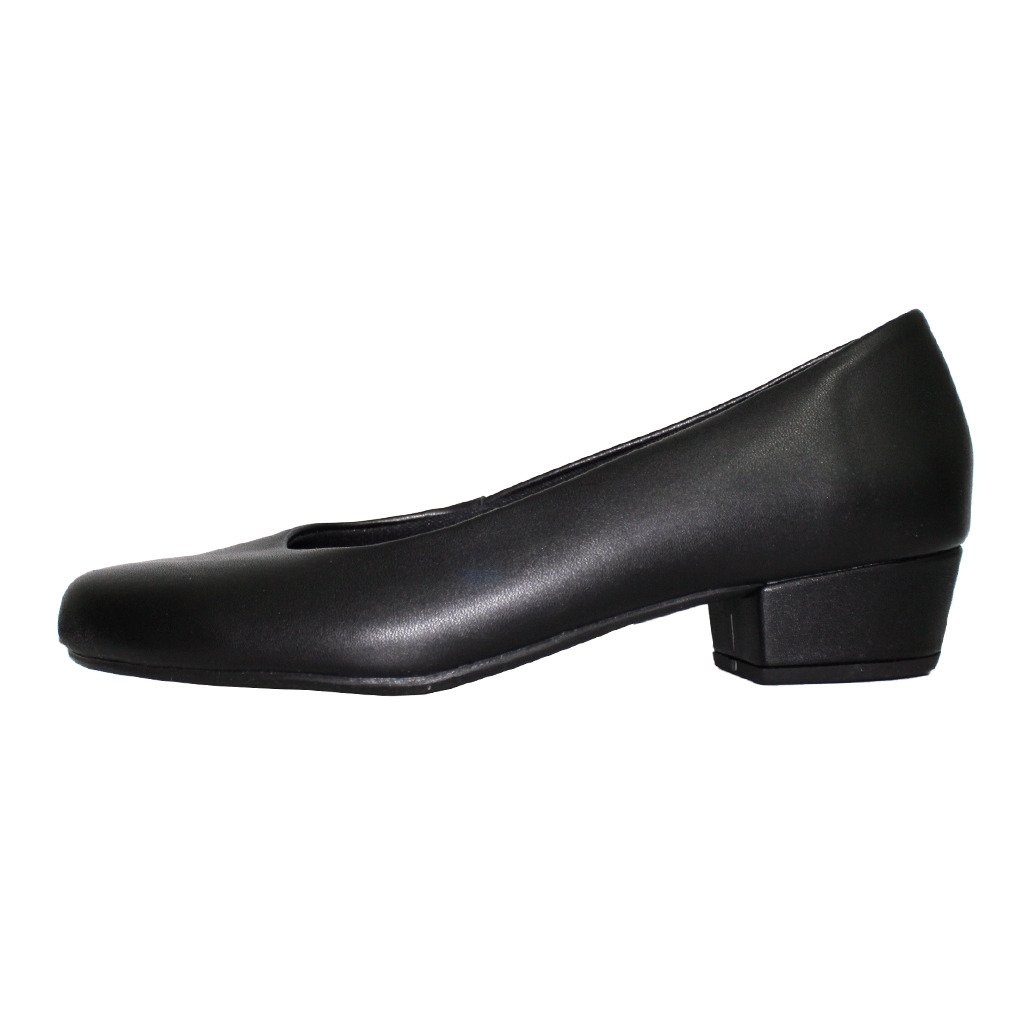 Scarpin Boneca Salto Baixo Grosso 3cm Luiza Sobreira Preto Mod. 2147 Preto 2