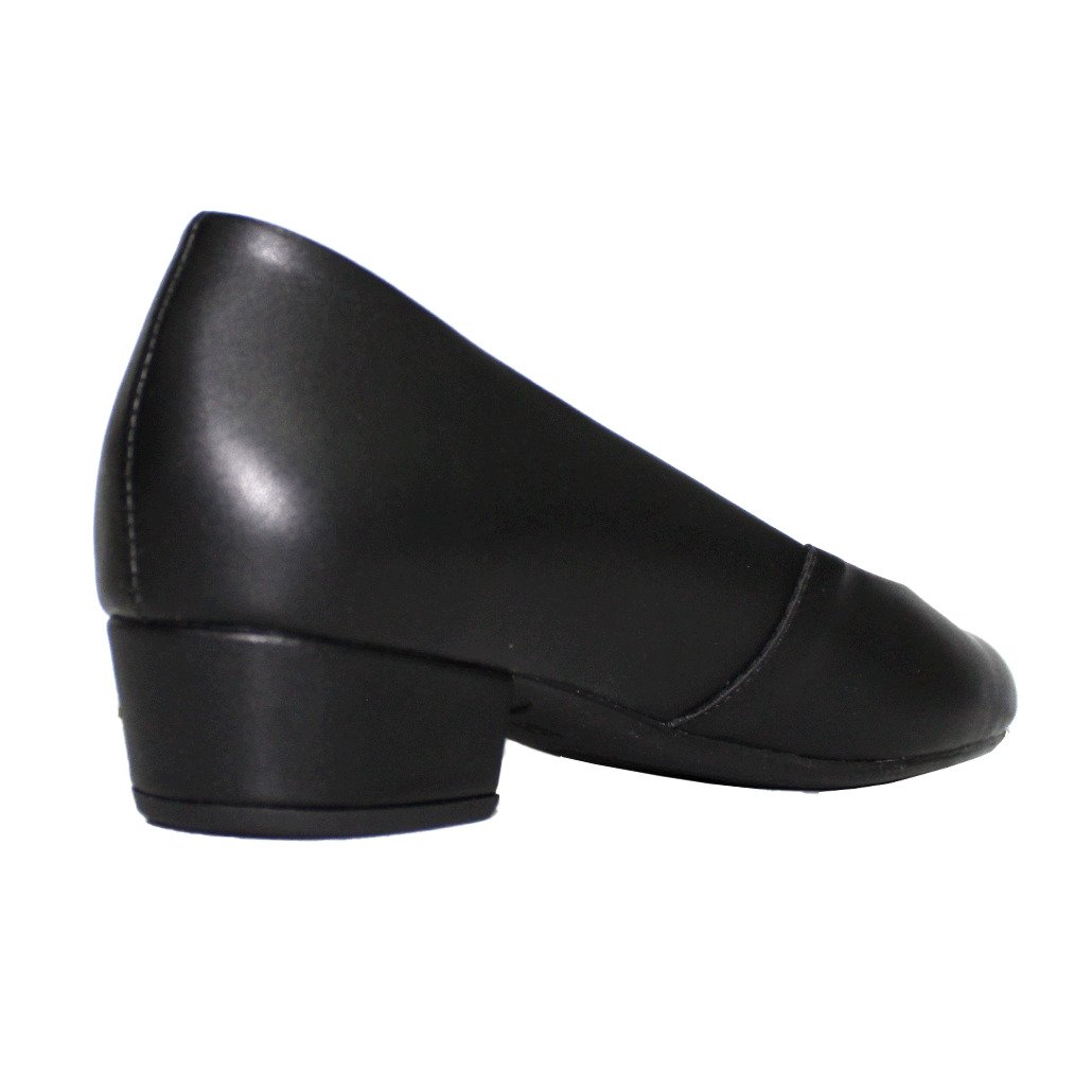 Scarpin Boneca Salto Baixo Grosso 3cm Luiza Sobreira Preto Mod. 2147 Preto 3