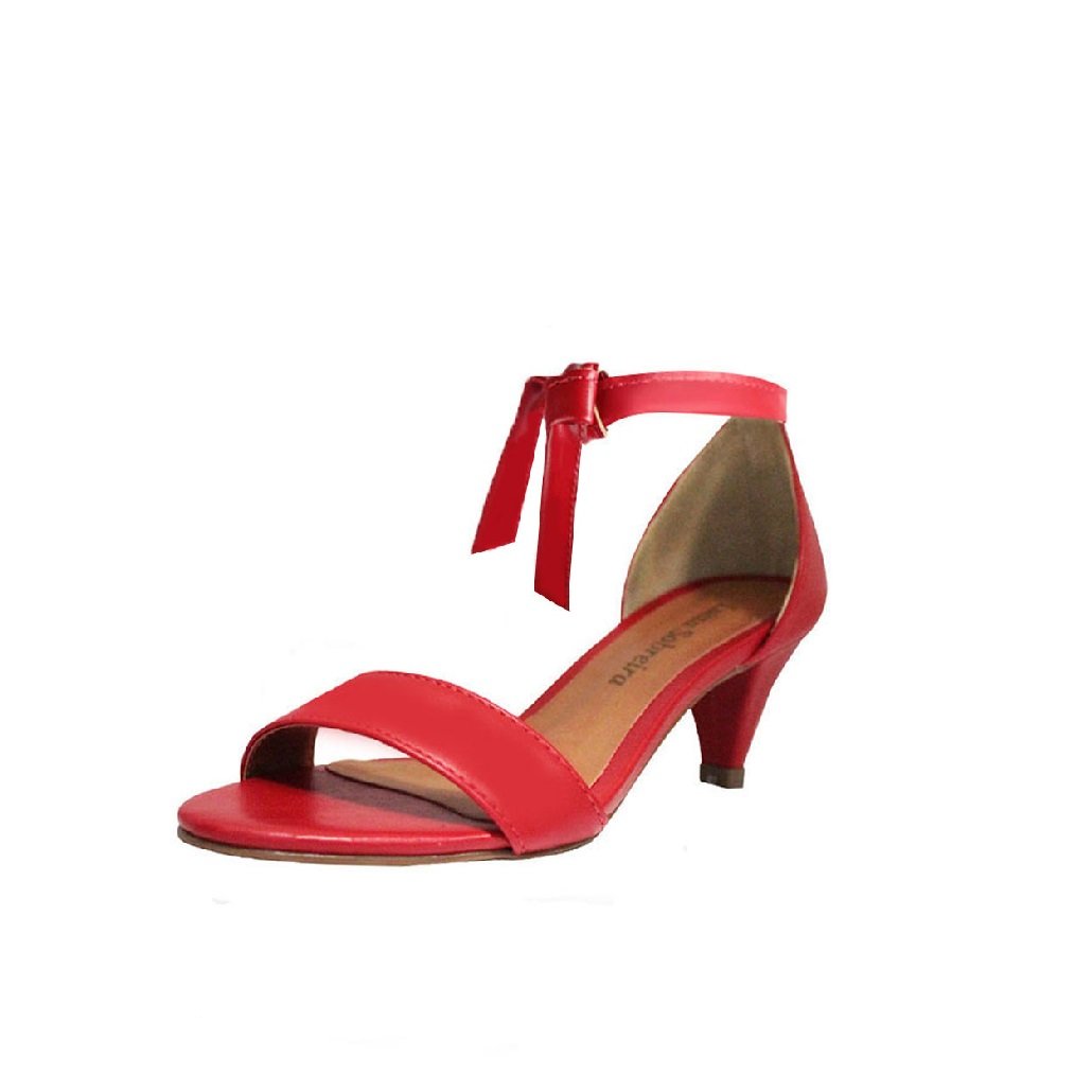 Sandália Troca Tira Salto Baixo Fino Luiza Sobreira Vermelha Mod. 2085-2 Vermelho 3
