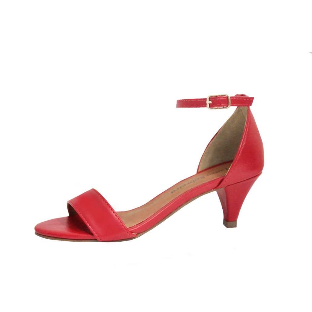Sandália Troca Tira Salto Baixo Fino Luiza Sobreira Vermelha Mod. 2085-2 Vermelho 4