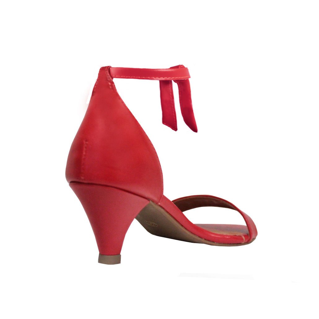 Sandália Troca Tira Salto Baixo Fino Luiza Sobreira Vermelha Mod. 2085-2 Vermelho 6