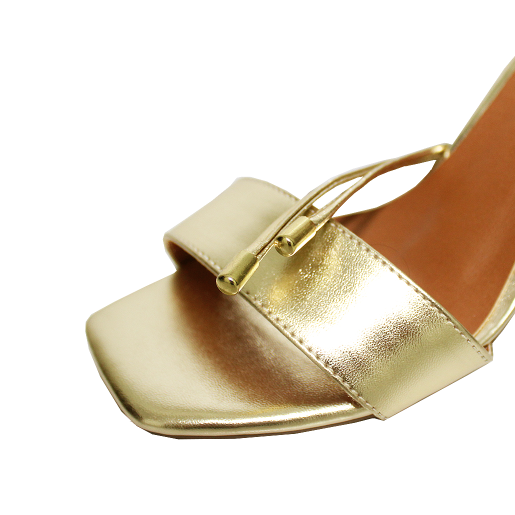 Sandália Troca Tira Salto Alto Fino Luiza Sobreira Dourada Mod. 2134-2 Dourado 7