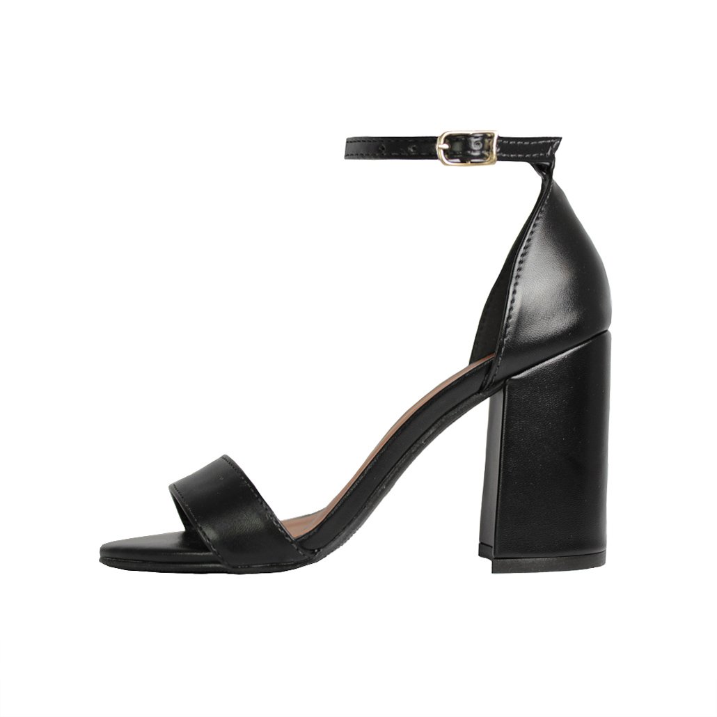 Sandália Salto Alto Grosso Luiza Sobreira Preta Mod. 2062 Preto 2