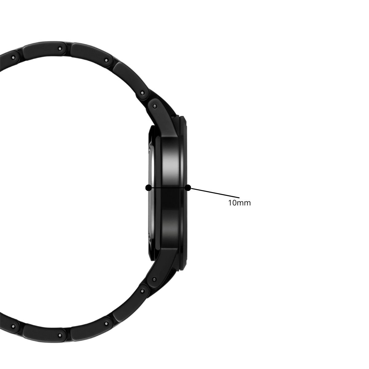 Relogio Masculino New Port Analogico Com Caixa E Pulseira de Aco 40mm Preto 8