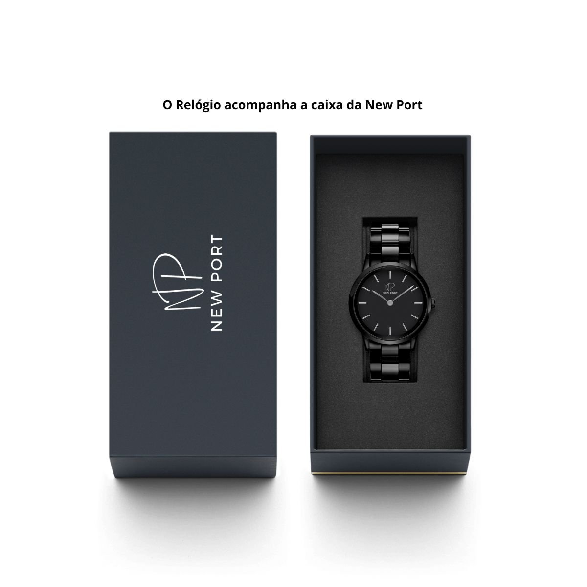 Relogio Masculino De Pulso Analogico Casual + Carteira Couro Preto 10