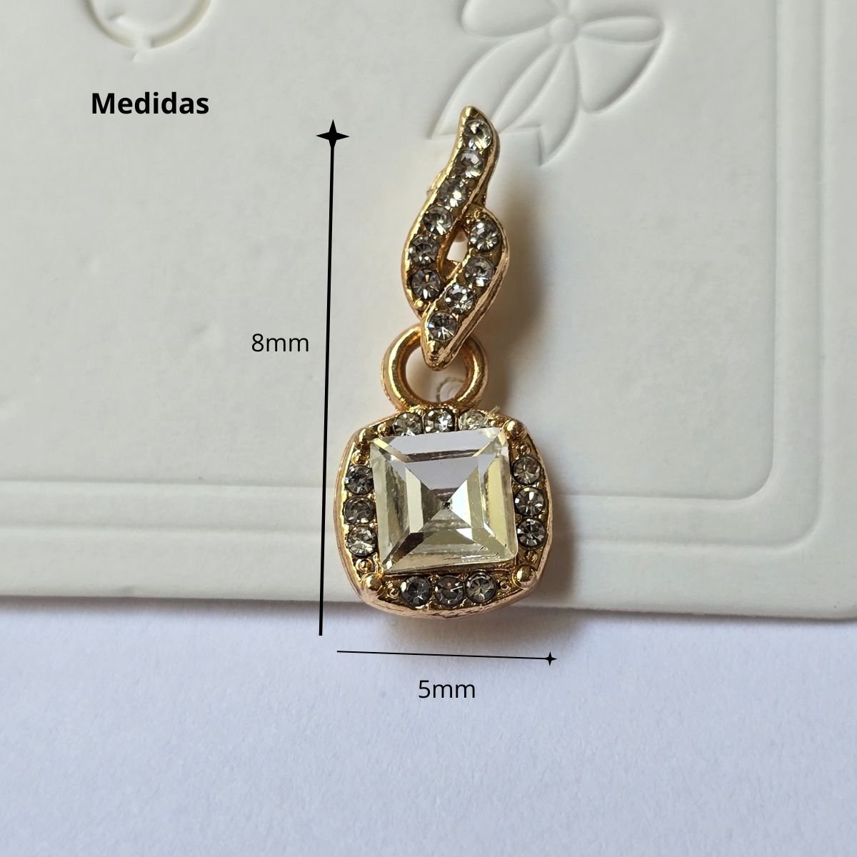 Brinco Banhado a Ouro Rose Feminino Pequeno Cravejado Ouro Rosé 4