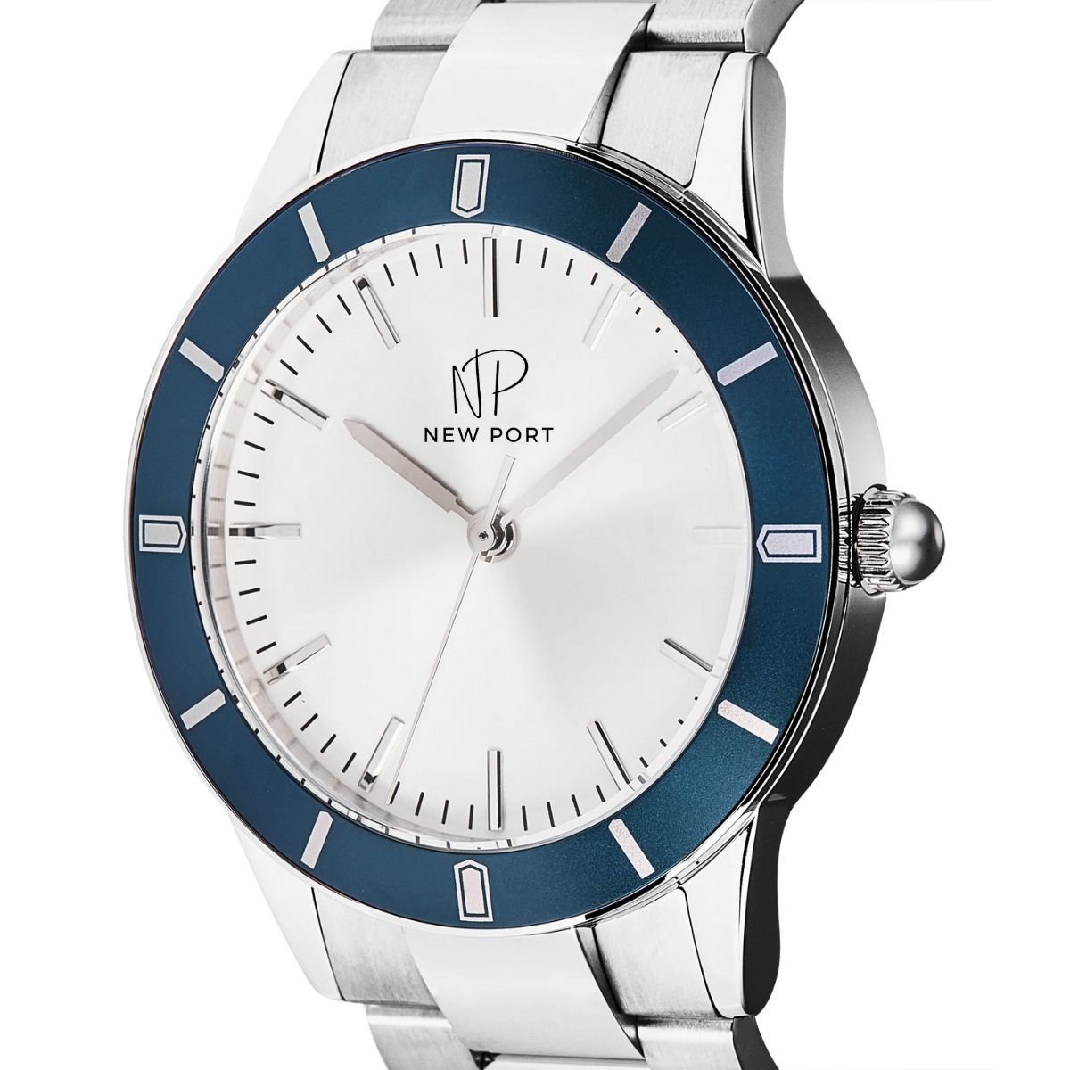 Relogio Masculino Azul Casual Classico Elegante Robusto New Port Azul 6