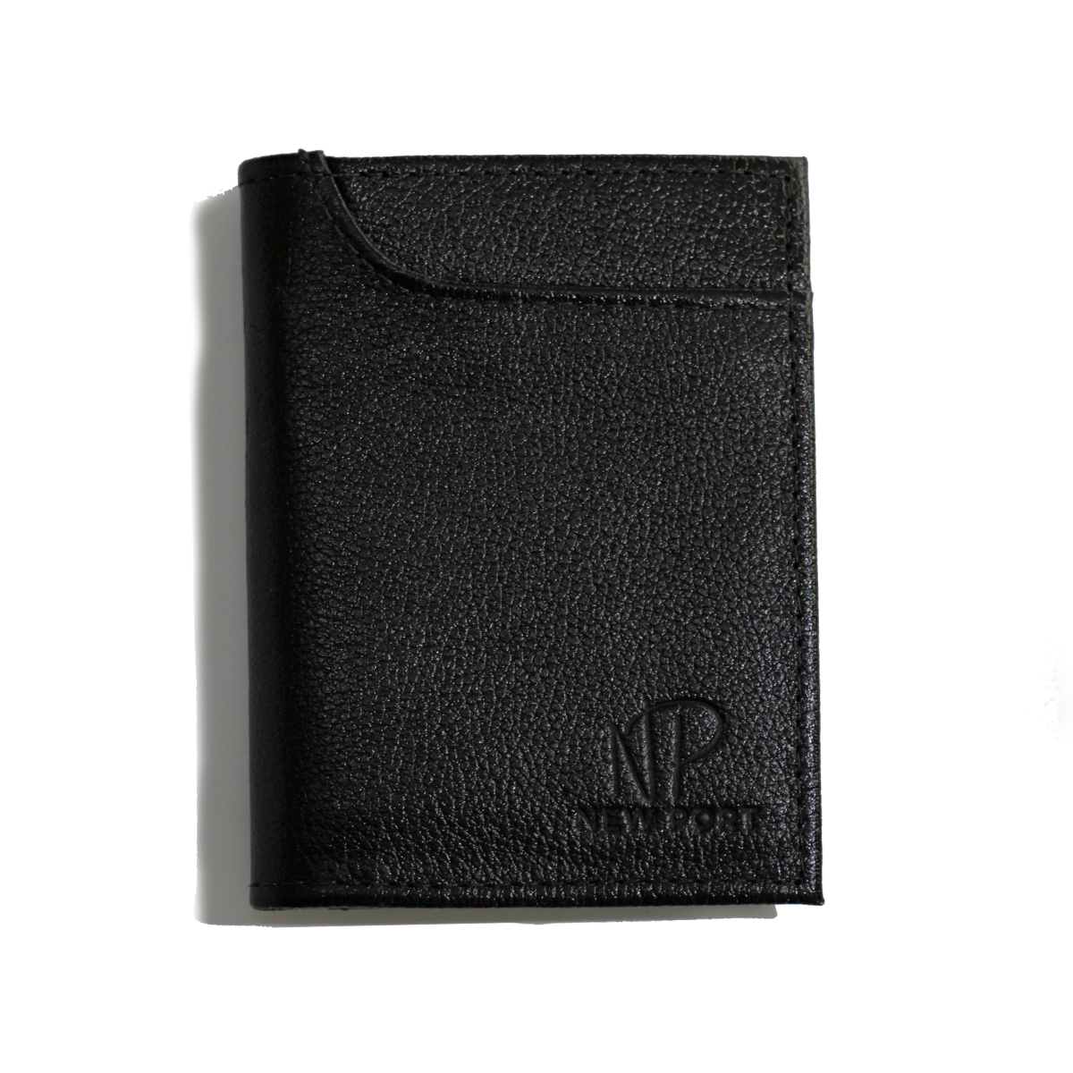 Carteira Masculina Couro Dobravel Casual Vertical New Port