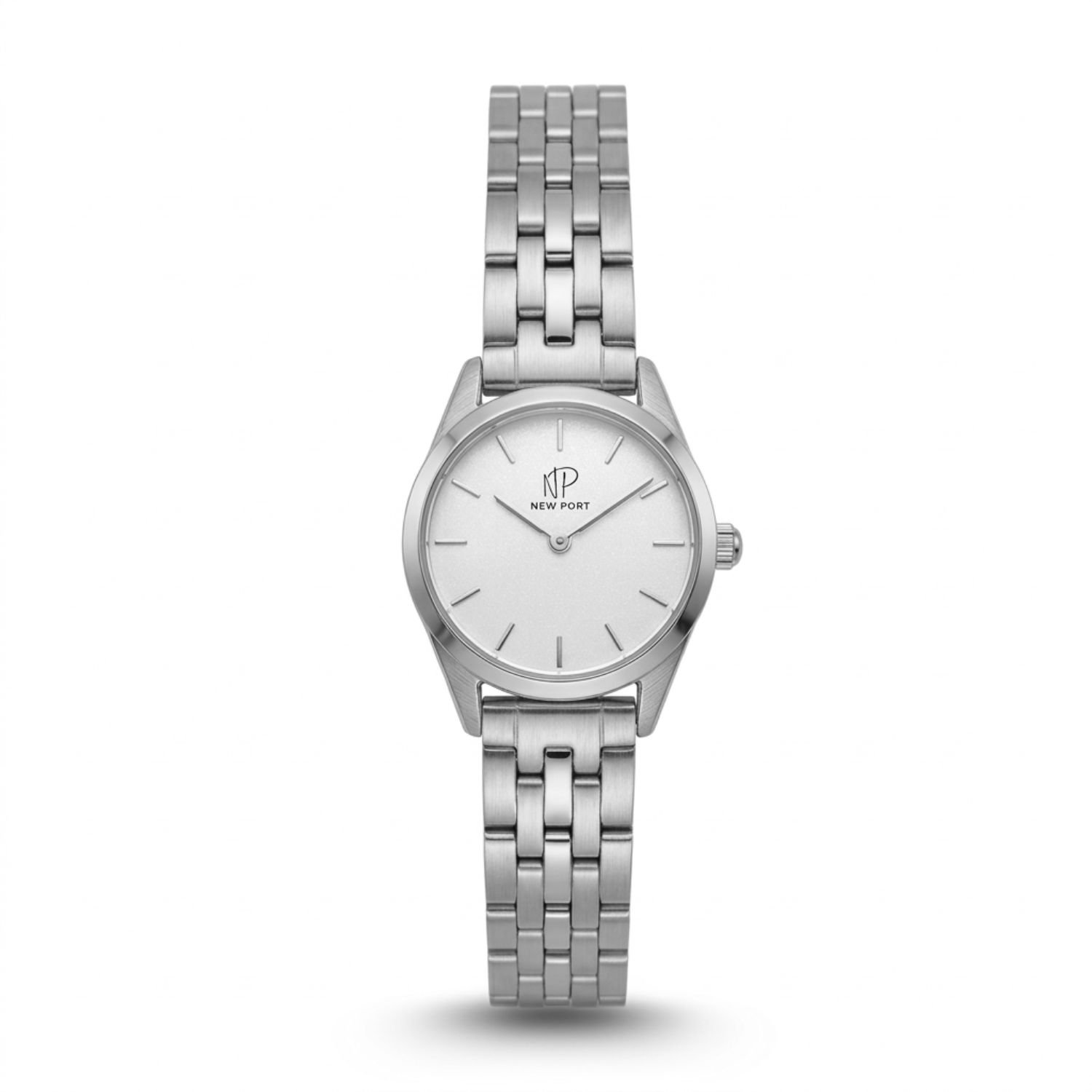 Relogio Feminino Bicolor Elegante Delicado Pequeno New Port 24mm