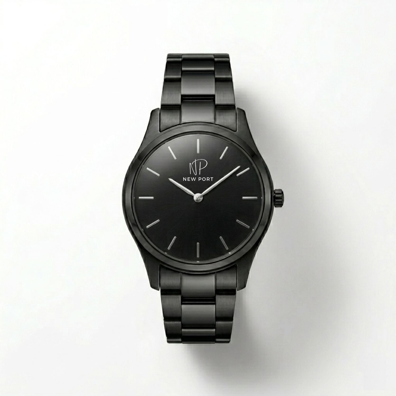 Relogio Masculino Casual Elegante Preto Robusto New Port 40mm