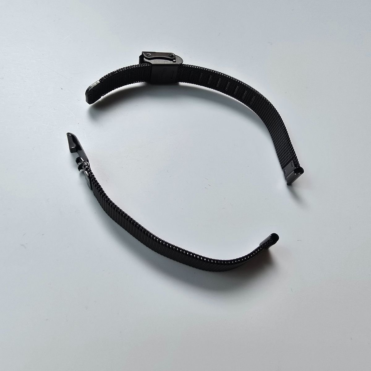 Pulseira de Relogio em Aco Preto Elegante Minimalista 10mm Preto 3