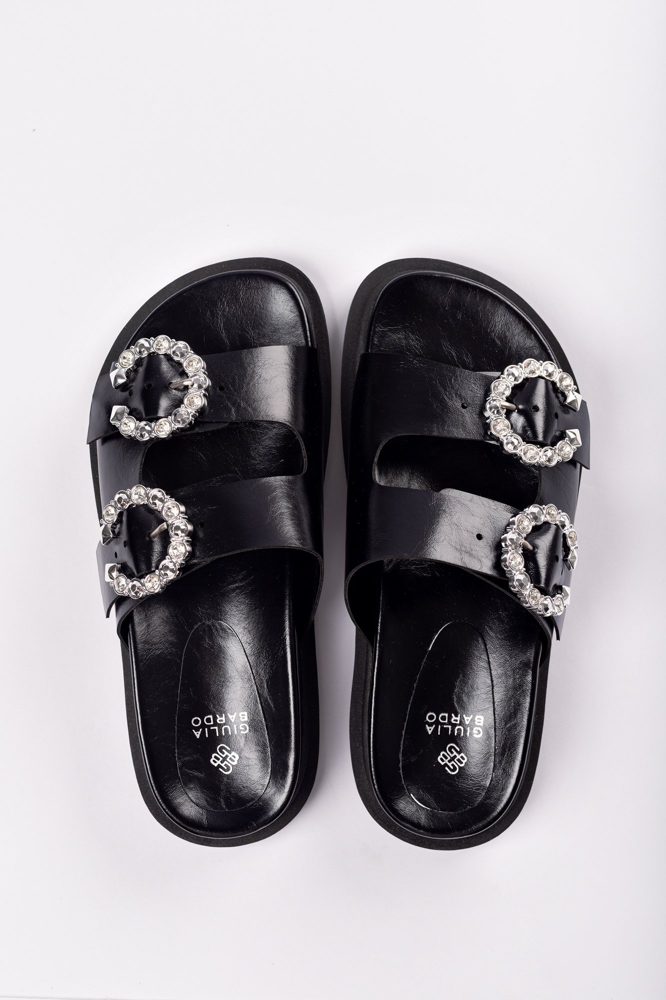 Papete Zara Fivela Strass Preto 5