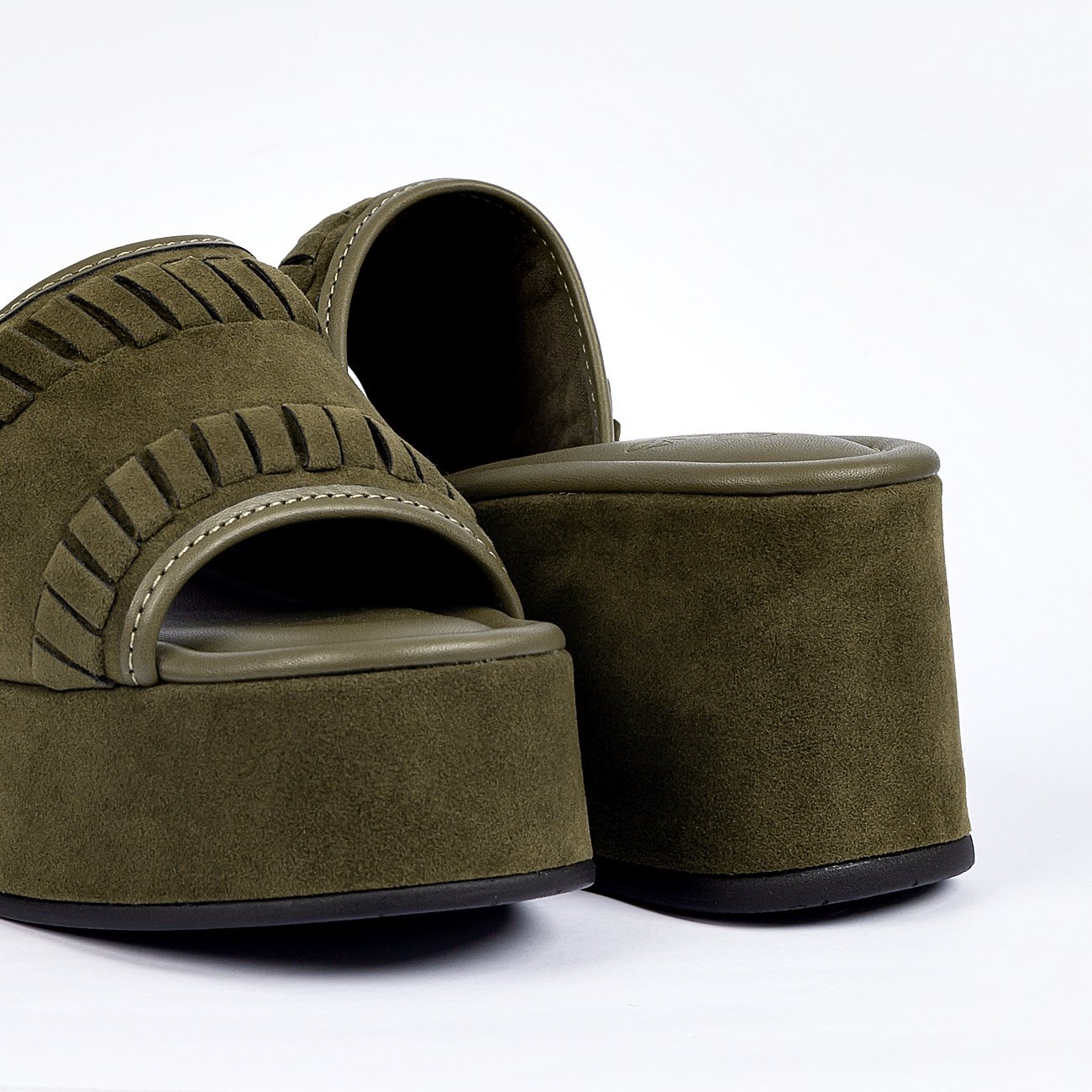 Tamanco Plataforma Liz Verde 5