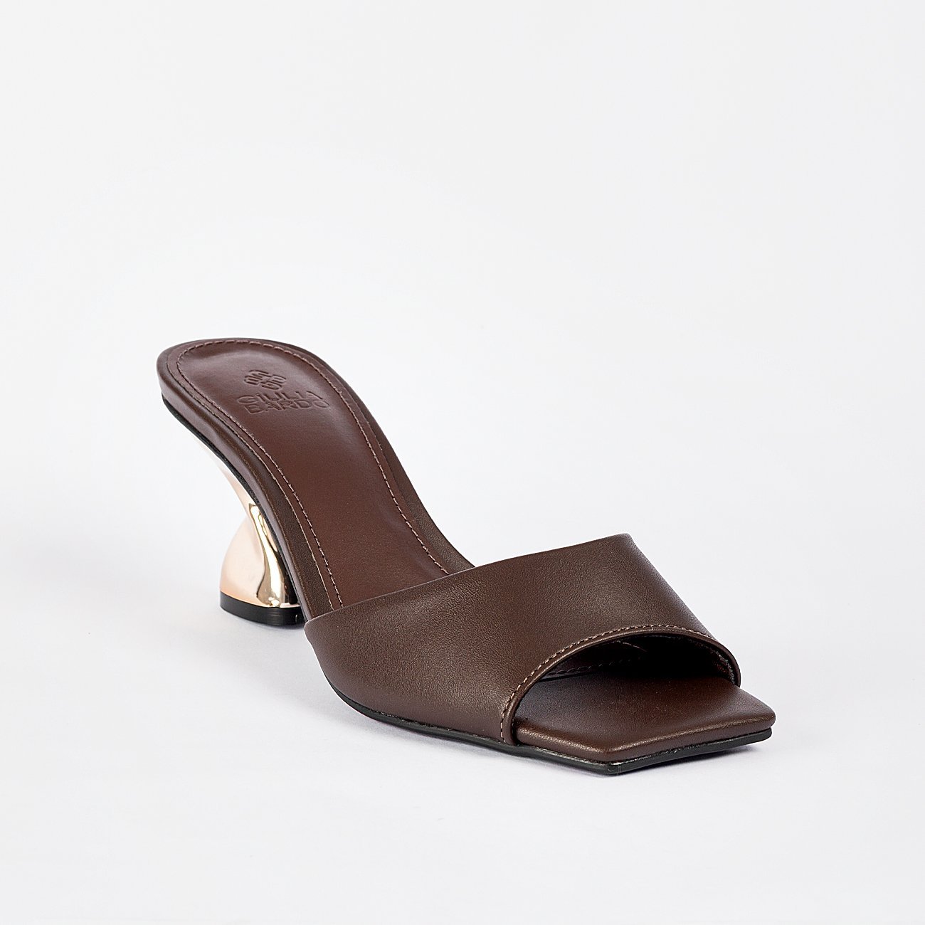 Sandália de Salto New Bia Marrom 2