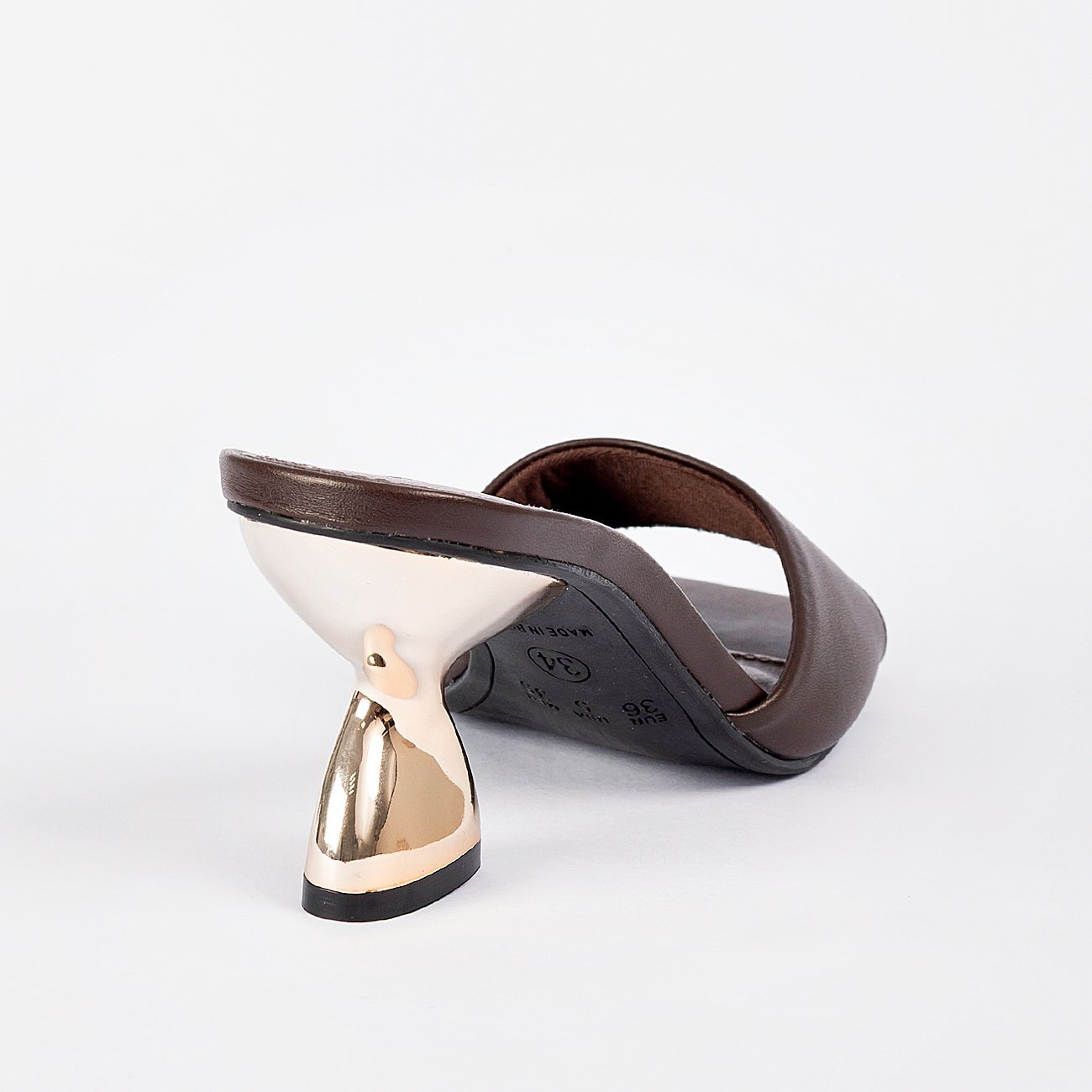 Sandália de Salto New Bia Marrom 3